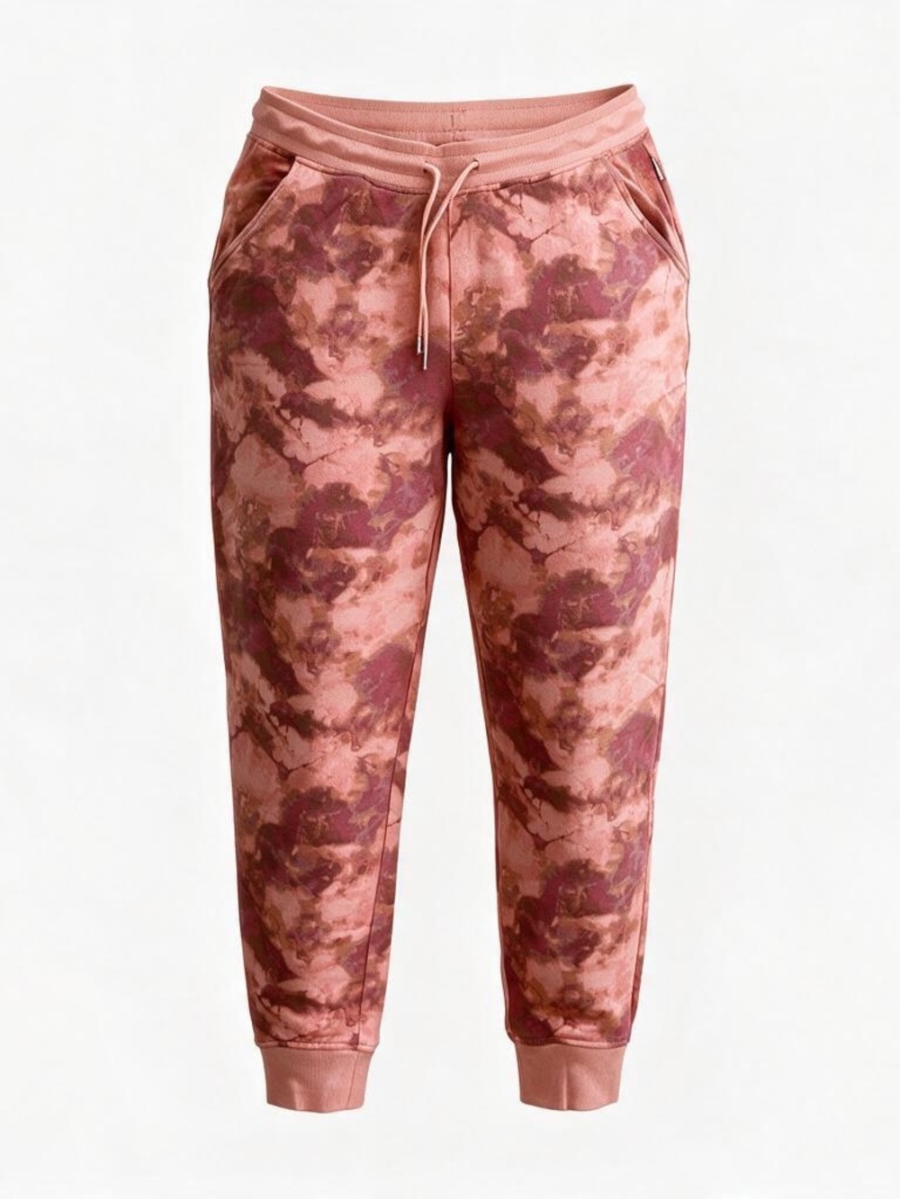 Eddie Bauer Pink Coral Tie-Dye Jogger Pants